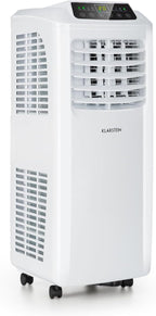 Klarstein Mobile Klimaanlage mit Abluftschlauch, 3-in-1 Klimagerät mit Ventilator & Luftentfeuchter, Kleine & Portable Klimaanlage für Wohnung & Büro, mit Nachtmodus & App-Steuerung, 7000 BTU