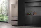 Hisense RB327N4AD2 Kühl-Gefrierkombination/ NoFrostPlus/ Multiflow 360°/ HolidayMode/ FreshZone/ 182,4 cm/ Kühlteil 171 l/ Gefrierteil 85 l/ 41 dB/ 287 kWh/ Jahr/ Edelstahl-Look