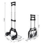 HOMCOM Sackkarre klappbar höhenverstellbar Aluminium