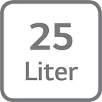 LG MH6535GIS Mikrowelle mit Inverter Technologie & Quarz Grill, 25 Liter Kapazitt, 1000 W, Automatikprogramme, einstellbare Leistungsstufen für optimales Garen und EasyClean-Funktion, Schwarz