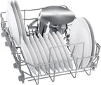 Bosch SPV2IKX10E Serie 2 Smarter Geschirrspüler vollintegriert, 45 cm breit, Besteckkorb, Extra Trocknen auf Knopfdruck, InfoLight roter Lichtpunkt am Boden, AquaStop Schutz gegen Wasserschäden, Weiß