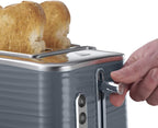 Russell Hobbs Inspire Grey Frühstückset Toaster, Wasserkocher und Kaffeemaschine