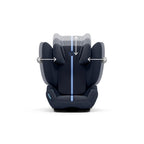 CYBEX Gold Kinder-Autositz Solution G i-Fix, Für Autos mit und ohne ISOFIX, Ab ca. 3 bis 12 Jahre (100 - 150 cm), Ab ca. 15 bis 50 kg, Lava Grey