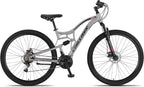 Chillaxx Bike Falcon Premium Mountainbike in 24,26,27.5 und 29 Zoll - Fahrrad für Jungen, Mädchen, Damen und Herren - Scheibenbremse- 21 Gang-Schaltung - Vollfederung