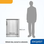 Exquisit Kühlschrank mit Gefrierfach, 120 Liter, 4-Sterne-Gefrierfach, Kühlschrank freistehend, KS516-4-H-010D weiss
