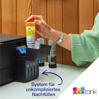 Epson EcoTank ET-4800 A4-Multifunktions-Wi-Fi-Tintentankdrucker, mit einem im Lieferumfang enthaltenen Vorrat an Tinten bis zu 3 Jahren