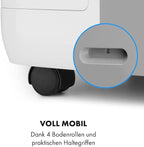 Klarstein Mobile Klimaanlage mit Abluftschlauch, 4-in-1 Klimagerät, Ventilator, Luftentfeuchter & Nachtmodus, Kleine & Portable Klimaanlage für Wohnung & Büro, Niedriger Verbrauch, 14000BTU