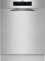 AEG Vollintegrierter Geschirrspüler 60cm, Spülmaschine Serie 7000: mit Glasschutz, Energieklasse A, Besteckschublade, personalisierte Zeit-Steuerung, leise 41dB, ComfortRails, Wasserstopp, FSE7676AP