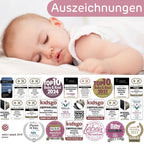 babybay Original Beistellbett aus massivem Buchenholz / kompakt & verwandelbar / Kinderbett Höhe stufenlos verstellbar & umweltfreundlich / mitwachsendes Babybett (weiß lackiert) / inkl. Matratze