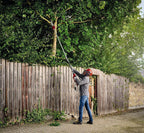 Einhell Elektrische Stab-Heckenschere/-Säge GC-HC 90/2046 T (900 W, 41,2 cm Schnittlänge Heckenschere, 18 cm Schnittlänge Kettensäge, bis 2,60 m Stiel)