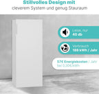 Bomann® großer Gefrierschrank freistehend | 165 Liter Nutzinhalt für Lebensmittel | 5 Schubladen | Freezer Eisschrank Froster | wechselbarer Türanschlag inkl. Eiswürfelschale | GS 7317.1 weiß