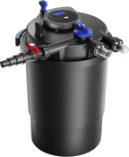 SunSun CPF-15000 Druckteichfilter 10.000 l/h / 18 W UVC Einheit, Teichdruckfilter für Teiche bis 30.000 Liter, Teichklärer, Filteranlage