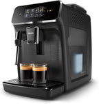 Philips Serie 2200 Kaffeevollautomat – Klassischer Milchaufschumer, Intuitives Touchdisplay, mattes Schwarz (EP2220/10)