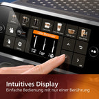 Philips Serie 5400 Kaffeevollautomat – LatteGo Milchsystem, 12 Kaffeespezialitten, Intuitives Display, 4 Benutzerprofile, Chrom (EP5447/90)