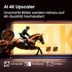 Hisense 43E7Q Fehrnseher, 43 Zoll, 4K UHD QLED, Smart TV, Game Mode Plus, Filmaker Mode, Dolby Vision Atmos, HDR10, HLG, HDR Immersive, AI 4K Upscaler, Dolby MS12, DTS X, Sprachsteuerung [2025]