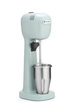 HENDI Milchshake Maker, Inkl. 2 Mixbechers (Edelstahl und Polykarbonat) und 4 austauschbaren Rührwerken, Drink mixer, Frappés, Getränkemixer, 230V/400W, 170x196x(H)490mm, Karamell