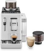 De'Longhi Rivelia EXAM440.55.W Kaffeevollautomat mit LatteCrema Milchsystem, Wechselbarer Bohnenbehälter, 16 Kaffee- & Milchgetränke auf Knopfdruck, Extra-Shot-Funktion, 3,5 Touch-Display, Weiß
