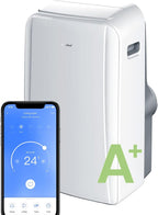 Comfee Mobiles Klimagert Easy Cool 2.0, 7000 BTU 2,0kW, Kühlen&Ventilieren&Entfeuchten, Raumgre bis 68m(25㎡), APP-Steuerung/Alexa/Google Home/IFTTT, Mobile Klimaanlage mit Abluftschlauch