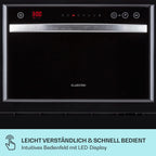Klarstein ia 8 - Spülmaschine, Geschirrspüler, Freistehend, Teilintegriert, F, 55 cm breit, 8 Maßgedecke, 6 Programme, Aquastop, silber