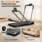 Laufband für Zuhause-AIRHOT, 2,5 PS Walking Pad, Untertisch-Laufband mit Fernbedienung und LED-Anzeige, maximale Geschwindigkeit von 6 km/h BZW. 12 km/h. Kompaktes Laufband für zuhause oder das Büro
