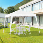 Outsunny Faltpavillon Partyzelt UV-Schutz faltbar Weiß