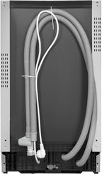 Exquisit Geschirrspüler, Spülmaschine, 45 cm Breite, Teilintegriert, 9 Maßgedecke, 9 Liter, Startzeitvorwahl, ECO-Modus, Geschirrspüler 45 cm, EGSP51009-EB-030E inox