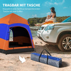 Outsunny Campingzelt Quick-Up 4-6 Personen doppelwandig Outdoor