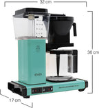 Moccamaster KBG Select, Kaffeemaschine, Retro Kaffeemaschine, Filterkaffee, Off-White, 1.25L