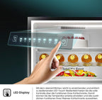 Hisense RB327N4ADD Fridge-Freezer Combination, EEK D, Total NoFrost, Interchangeable Door Hinge, Bottle Grid, 171 Litre Fridge Compartment, 85 Litre Freezer Compartment, Stainless Steel Look