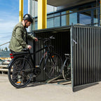 Fornorth Fahrradgarage für zwei Fahrrder 142x198x157cm, Dunkelgrau