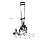 Durhand Treppensteiger Sackkarre 6 Räder faltbar Aluminium