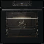 Gorenje 738971 Einbaubackofen-Set OptiBake Black Steam Pyro Set / 77L / Heißluft/Pyrolyse/ExtraSteam/GentleClose/AirFry/Pizzamode 300°C/PerfectGrill/Induktions-Kochfeld mit BridgeZone/schwarz
