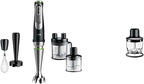 Braun MultiQuick 9 MQ 9187XLI Stabmixer – Pürierstab mit Active PowerDrive Technologie und 5 Zubehrteilen zum Zerkleinern, Stampfen, Rühren und Ice-Crushen, 1200 Watt, schwarz/Edelstahl