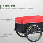 HOMCOM Fahrradanhänger Lastenanhänger faltbar große Transportbox