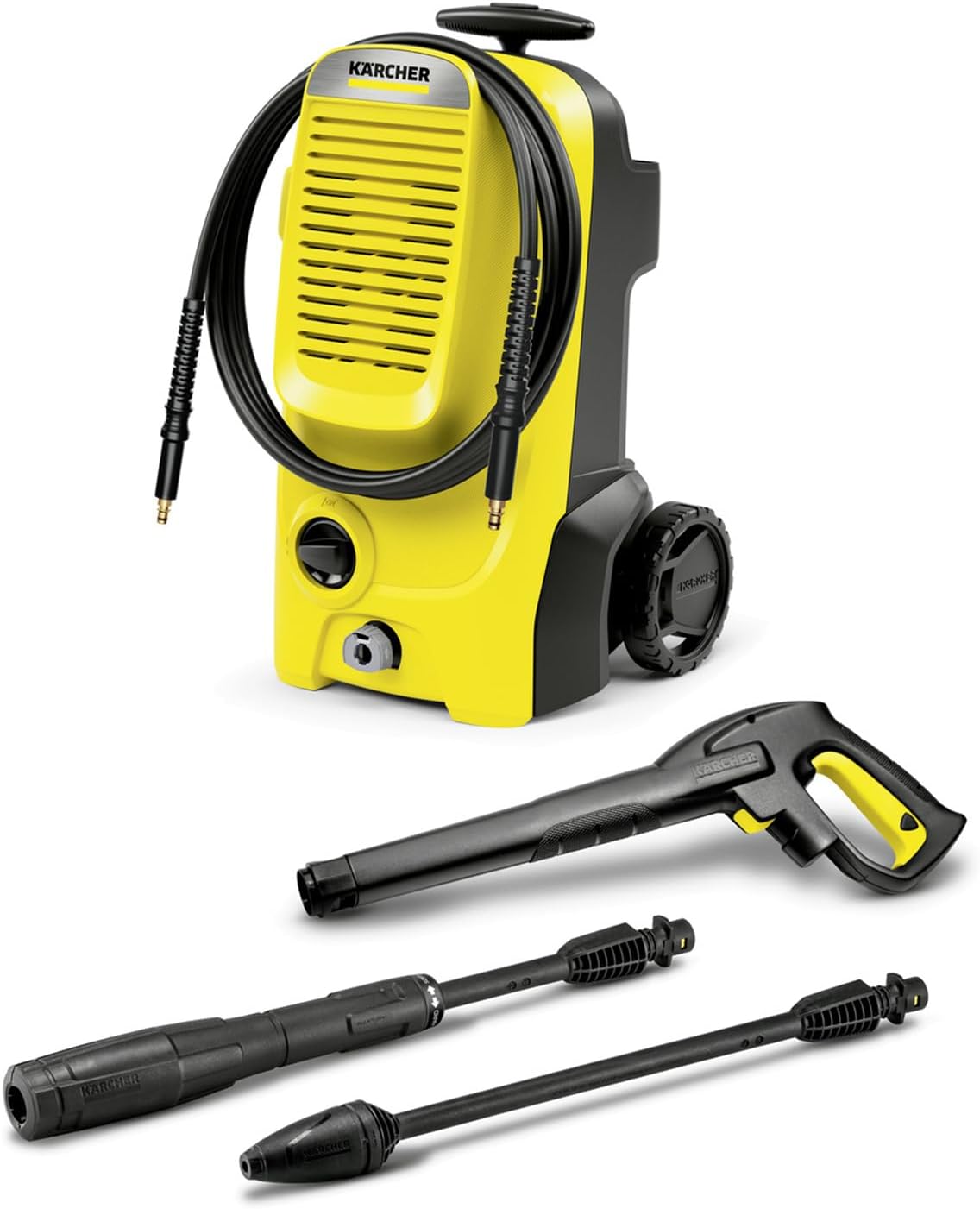 Kärcher Hochdruckreiniger K 5 Power Control, Druck: max. 145 bar, Fördermenge: 500 l/h, Flächenleistung: 40 m²/h, Wasserfilter, Gewicht: 13 kg, Hochdruckschlauch und -pistole, Dreckfräser, Strahlrohr
