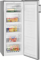 Bomann großer Gefrierschrank freistehend | 165 Liter Nutzinhalt für Lebensmittel | 5 Schubladen | Freezer Eisschrank Froster | wechselbarer Türanschlag inkl. Eiswürfelschale | GS 7317.1 weiß