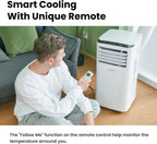 Comfee Mobiles Klimagerät MPPH-09CRN7, 9000 BTU 2,6kW, Kühlen&Ventilieren&Entfeuchten, Raumgröße bis 88m³(33㎡), Mobile Klimaanlage mit Abluftschlauch