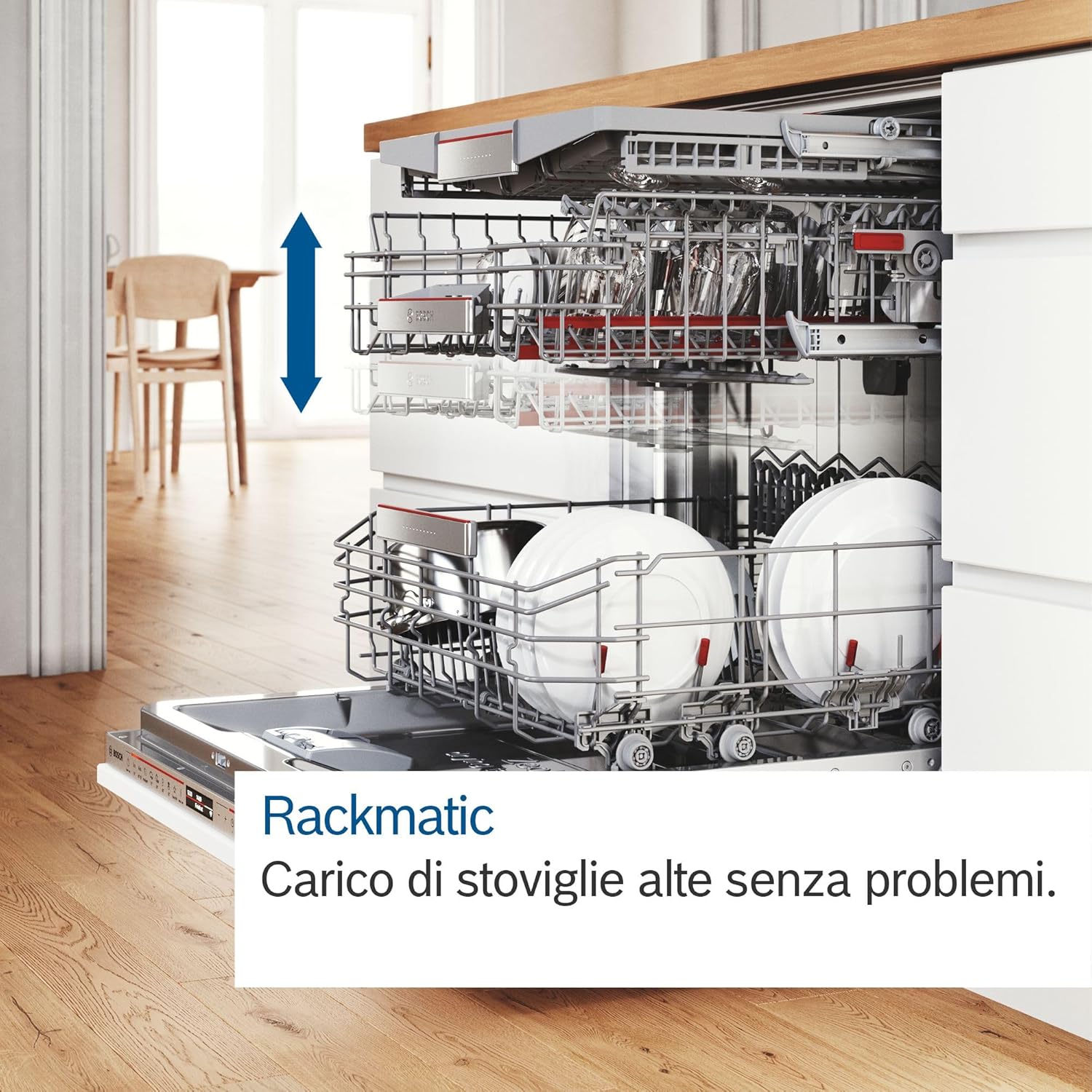 Bosch Serie 4, Vollintegrierter Geschirrspüler, 60 cm, SMV4ECX21E