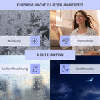 Klarstein Klimaanlage, 4-in-1 Klimagerät, Entfeuchter, Ventilator & Nachtmodus, Mobile Klimaanlage mit Abluftschlauch, App-Steuerung, Air Conditioner für Räume bis 44 m², 9000 BTU, Weiß