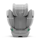 CYBEX Gold Kinder-Autositz Solution G i-Fix, Für Autos mit und ohne ISOFIX, Ab ca. 3 bis 12 Jahre (100 - 150 cm), Ab ca. 15 bis 50 kg, Lava Grey