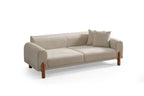 Lyke 3 Sitzer Bettsofa - Sahne