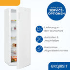 Exquisit Kühlschrank ohne Gefrierfach, Großer Kühlschrank, 5 Ablagen, 242 Liter, Vollraumkühlschrank 143 cm hoch, KS5320-V-H-040E weiss