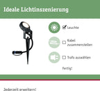 Paulmann Leuchten Paulmann 93696 Outdoor Plug & Shine 3er-Set Spot Sting Basisset IP67 3000K 3 x 6W