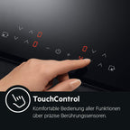 AEG Induktionskochfeld autark 60cm / 4 Zonen mit 2x Power-Funktion für schnelles Kochen / 9 Stufen / Edelstahlrahmen / Timer / Touch-Bedienung / Kindersicherung / Restwärmeanzeige / IKB6430AMB