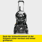 Kärcher Hochdruckreiniger K 7 Premium Power Home, Druck: 180 bar, Durchfluss: 600 l/h, Flächenleistung: 60 m²/h, Leistung: 3.000 W, Schlauchtrommel, mit Pistole, Dreckfräser, Strahlrohr