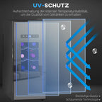 HOMCOM Weinkühlschrank 12 Flaschen 30 L Schwarz