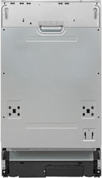 Exquisit Geschirrspüler, Spülmaschine, 45 cm Breite, Teilintegriert, 9 Maßgedecke, 9 Liter, Startzeitvorwahl, ECO-Modus, Geschirrspüler 45 cm, EGSP51009-EB-030E inox