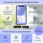 Klarstein Mobile Klimaanlage mit Abluftschlauch, 4-in-1 Klimagerät mit Ventilator, Luftentfeuchter & Nachtmodus, Kleine & Portable Klimaanlage für Wohnung & Büro, App-Steuerung, 12000 BTU
