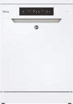 Hoover HF 4C6F0PW Geschirrspüler; 14 Maßgedecke; Freistehend, 60 cm breit; Energieeffizienzklasse C; Smarte Bedienung mit WiFi + Bluetooth-Technologie