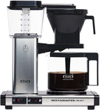 Moccamaster KBG Select, Kaffeemaschine, Retro Kaffeemaschine, Filterkaffee, Off-White, 1.25L